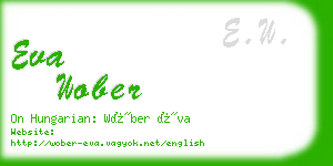 eva wober business card